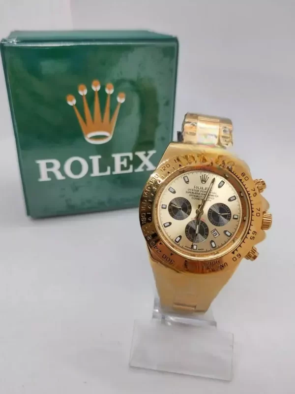 Relógio Rolex Oyster Perpetual Dourado (Caixa Premium) - Image 3